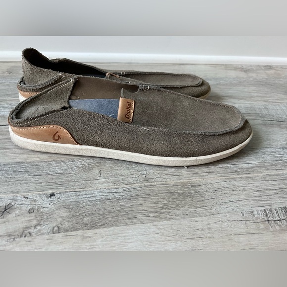 OluKai NaluKai Kala Slip On Mens 10.5 
 Gray Casual Comfort Shoes - Picture 4 of 6